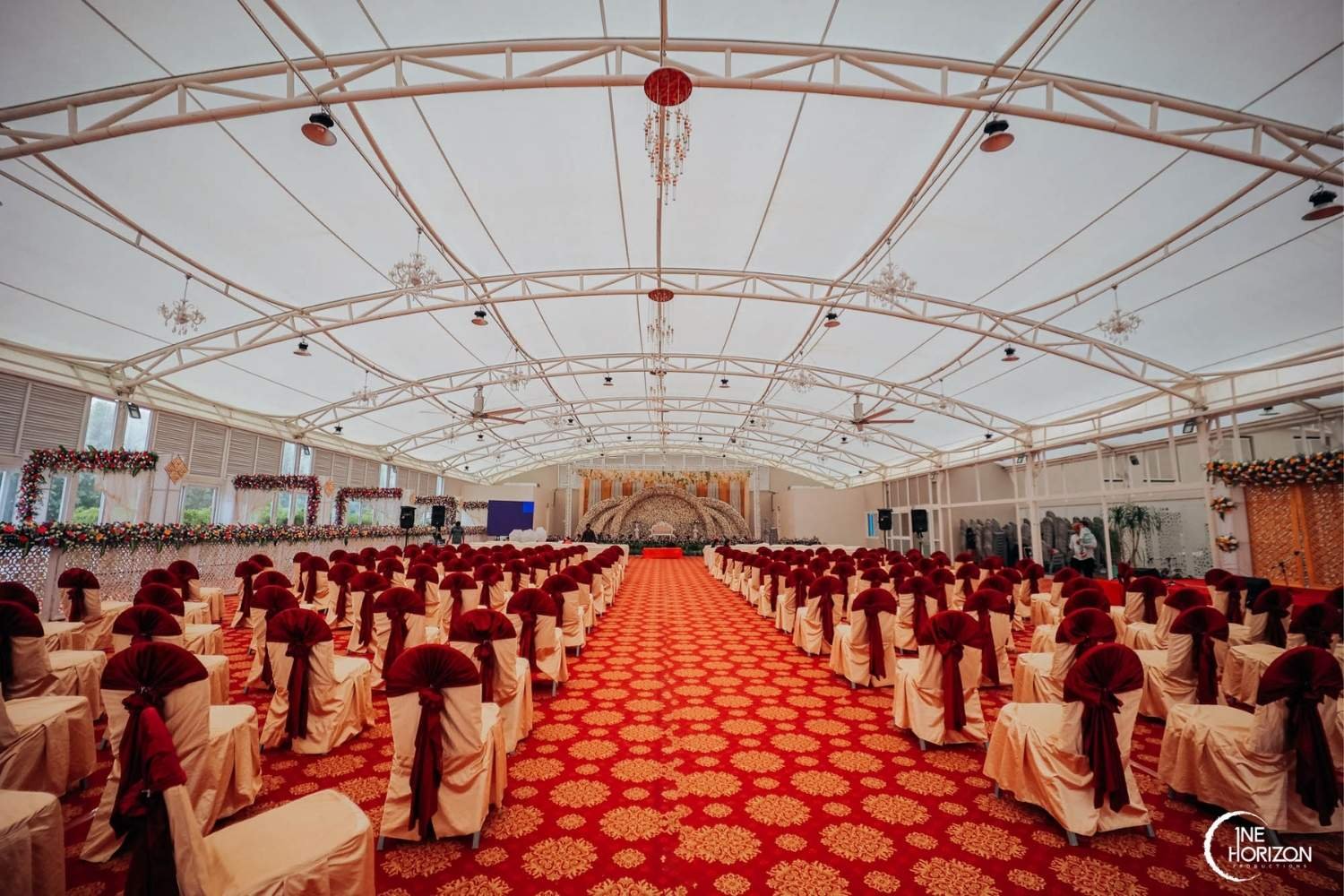 Expansive seating facilities at CBR Convention Centre, best marriage halls in Bangalore