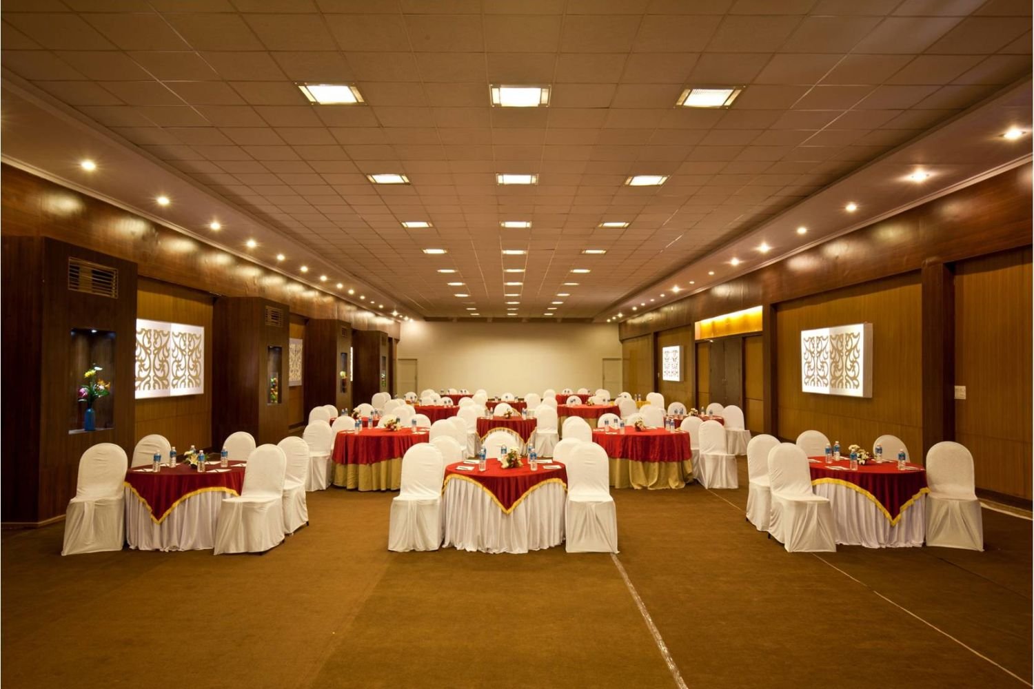 Dining hall at Royal Orchid Resort for weddings