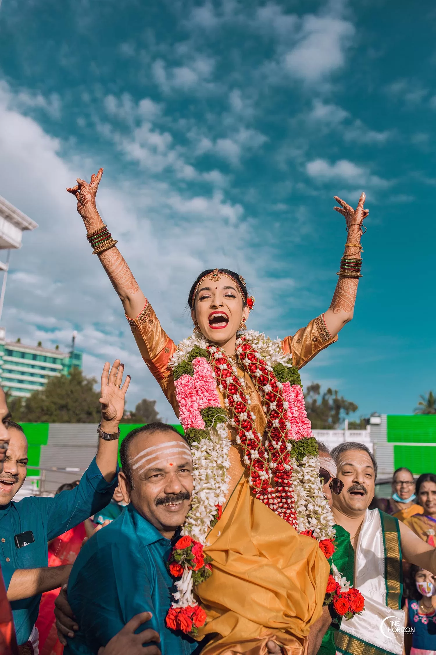 Bride portrait shot by Wedding photographers in Bangalore
