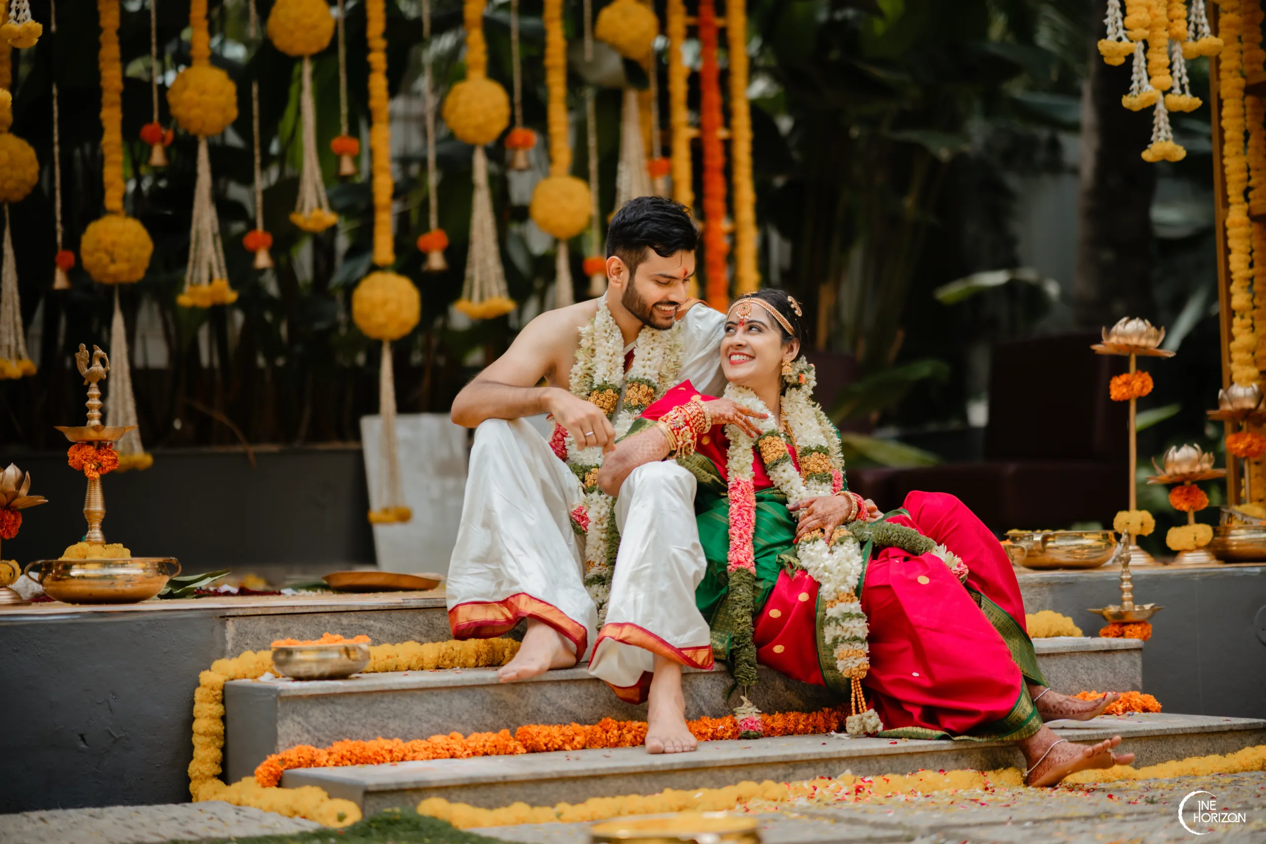 How to feel comfortable in wedding photos – candid couple moment